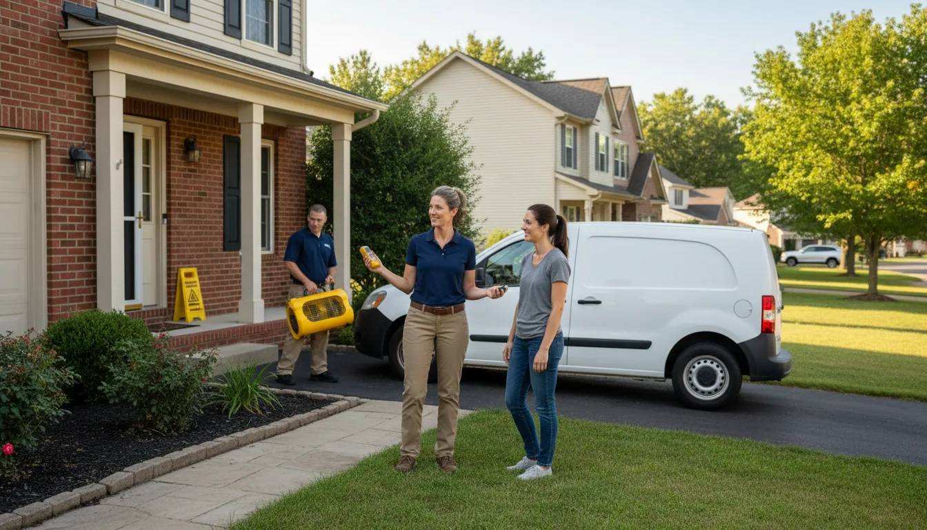 Residential water damage restoration in Waynesboro, PA